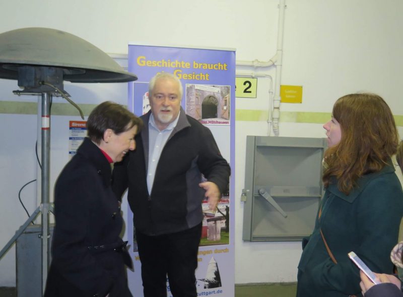 Dr. Anna Christmann besucht die Schutzbauten in Feuerbach Grüne OV