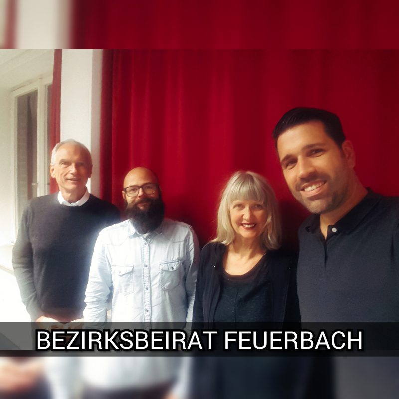 Britta Weber, Christian Musse, Reiner Götz, Gruene Stuttgart, Feuerbach, Bezirksbeirat