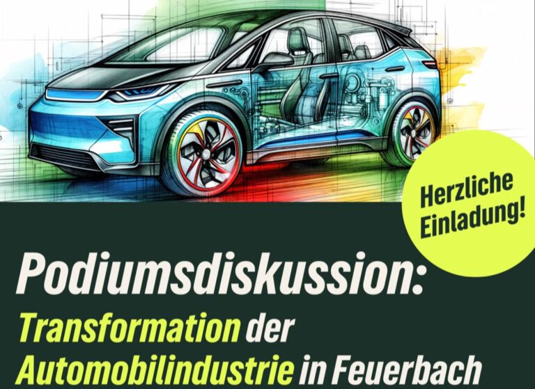 Podiumsdiskussion: Transformation der Automobilindustrie in Feuerbach