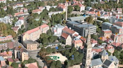 Luftbild Schoettle Areal aus Apple Maps
