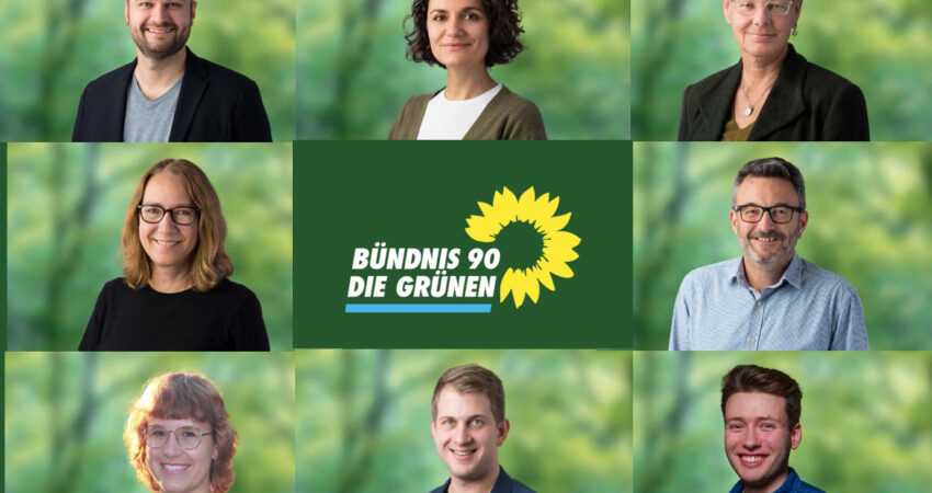 Grüne Kandidatinnen und Kandidaten aus dem Stuttgarter Süden